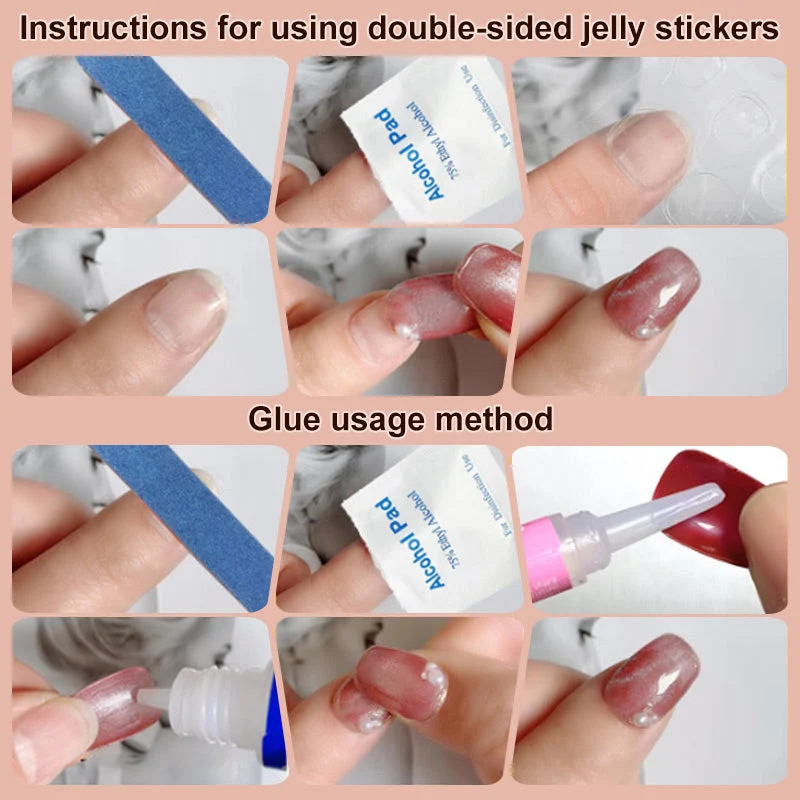 14 Sheets Square Press on Toenails - Image 6