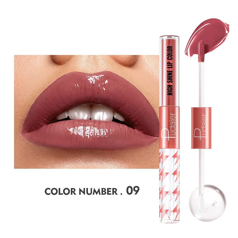 16 Colors Double Ended Highlighting Lip Gloss - High-shine Long-lasting - Image 12
