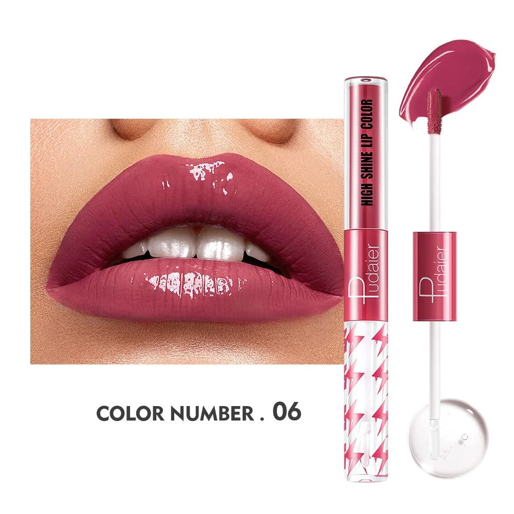 16 Colors Double Ended Highlighting Lip Gloss - High-shine Long-lasting - Image 18