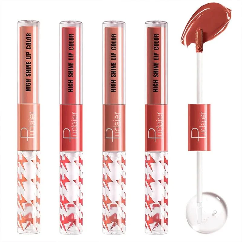 16 Colors Double Ended Highlighting Lip Gloss - High-shine Long-lasting - Image 6
