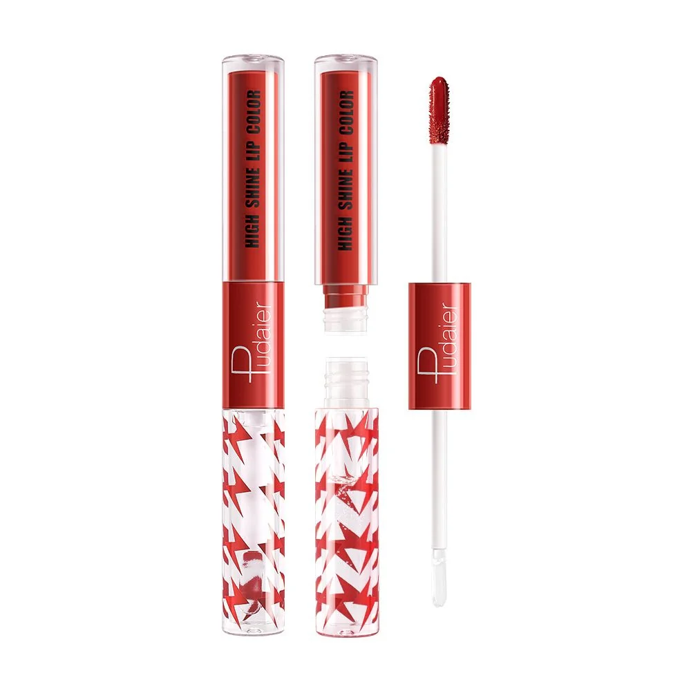 16 Colors Double Ended Highlighting Lip Gloss - High-shine Long-lasting - Image 7