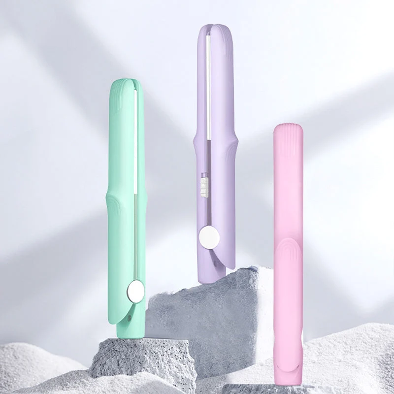 2-in-1 Mini Curling Wand & Flat Iron Hair Straightener - Image 12