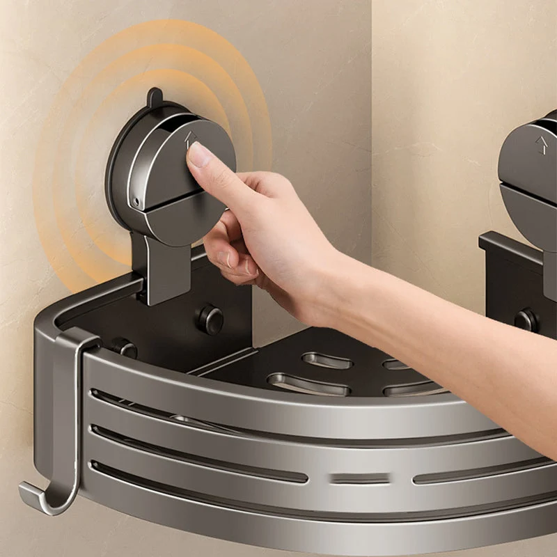 2PCS Wall Mounted Bathroom Organizer with Suction Cup - Image 4