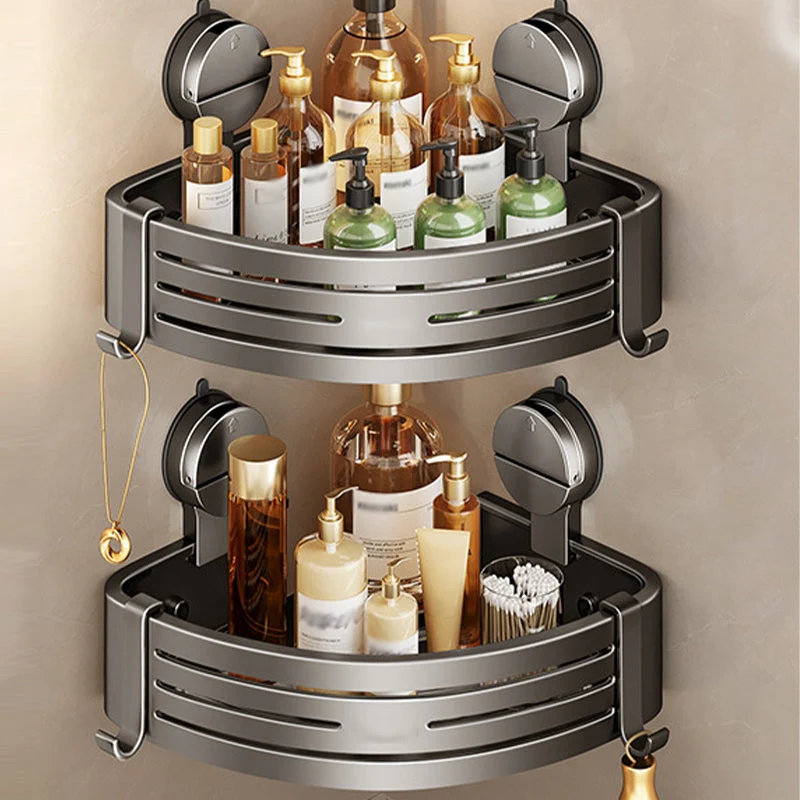2PCS Wall Mounted Bathroom Organizer with Suction Cup - Image 9