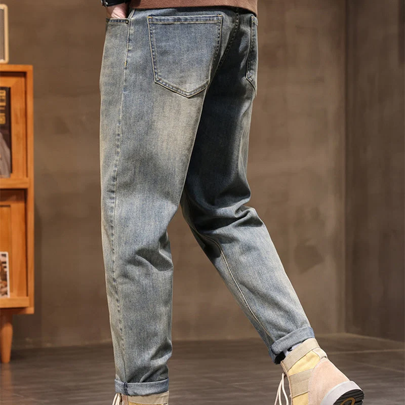 Men’s Vintage Casual Jeans - Image 3