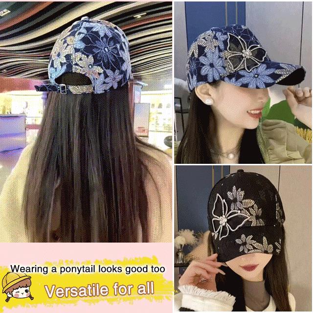 🔥Hot Sale 49% Off🔥Mesh Diamond Butterfly Baseball Cap-(Great Sale⛄BUY 2 Get 10% OFF+Free Shipping) - Image 3