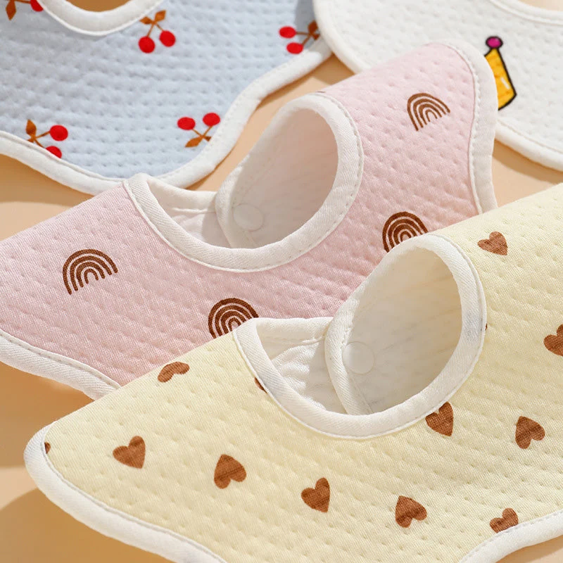 [Best Gift For Baby] 💞👶Newborn Baby Cotton Drooling Towel Bib - Image 2