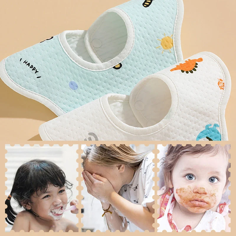 [Best Gift For Baby] 💞👶Newborn Baby Cotton Drooling Towel Bib - Image 3