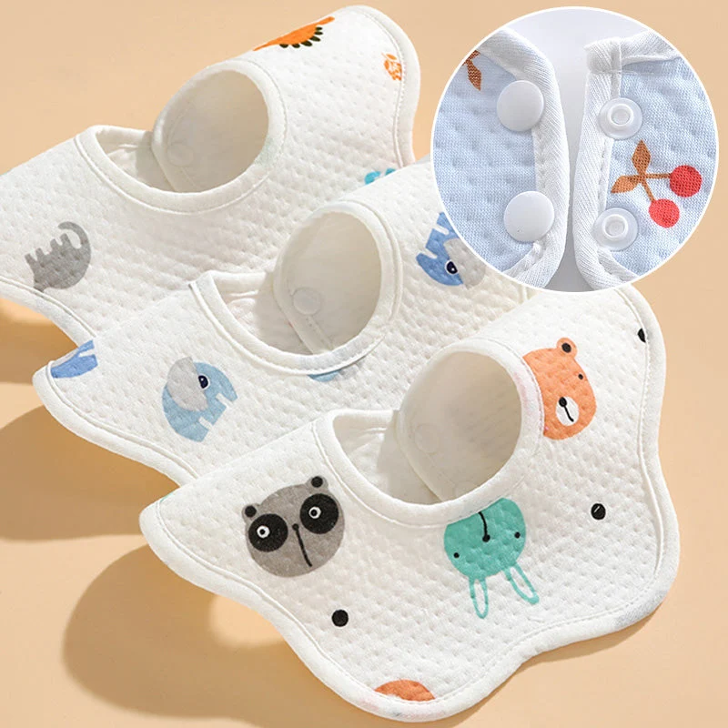 [Best Gift For Baby] 💞👶Newborn Baby Cotton Drooling Towel Bib - Image 4