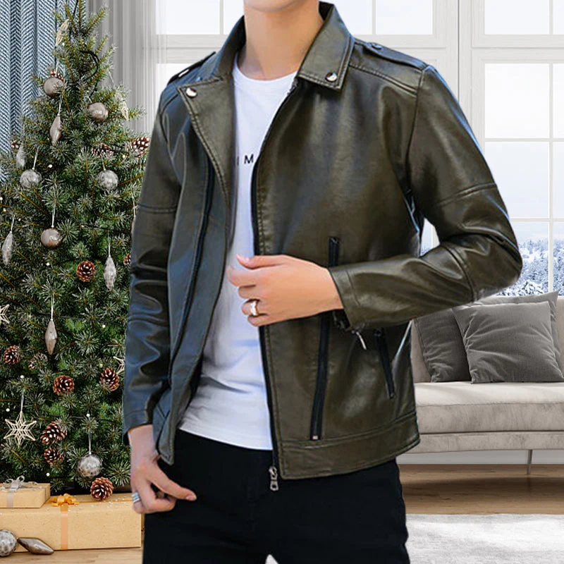 [Best Gift For Him] Men's Cool Leather Jacket（Great Sale⛄BUY 2 Get 5% OFF） - Image 10