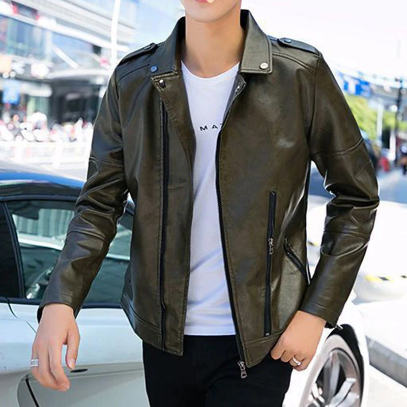 [Best Gift For Him] Men's Cool Leather Jacket（Great Sale⛄BUY 2 Get 5% OFF） - Image 2