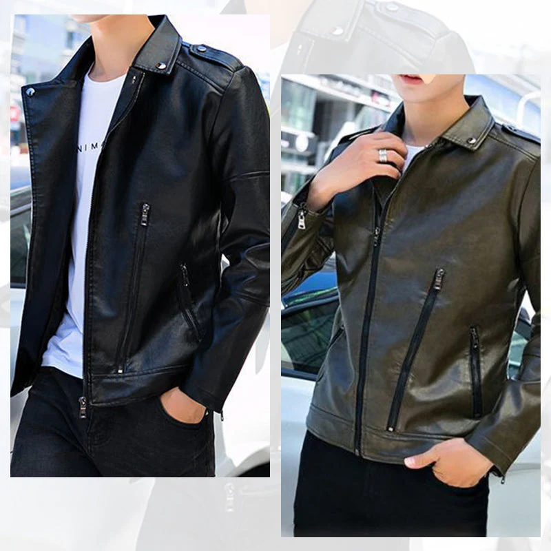 [Best Gift For Him] Men's Cool Leather Jacket（Great Sale⛄BUY 2 Get 5% OFF） - Image 3