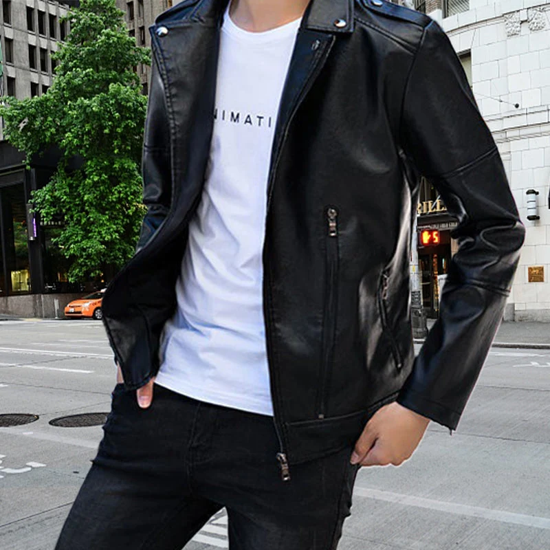 [Best Gift For Him] Men's Cool Leather Jacket（Great Sale⛄BUY 2 Get 5% OFF） - Image 6