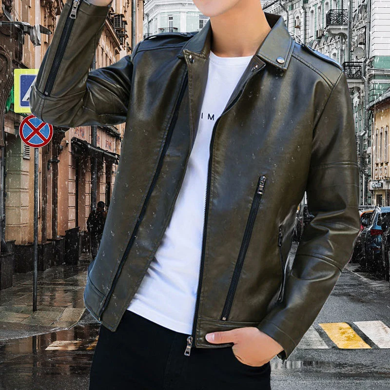 [Best Gift For Him] Men's Cool Leather Jacket（Great Sale⛄BUY 2 Get 5% OFF） - Image 8