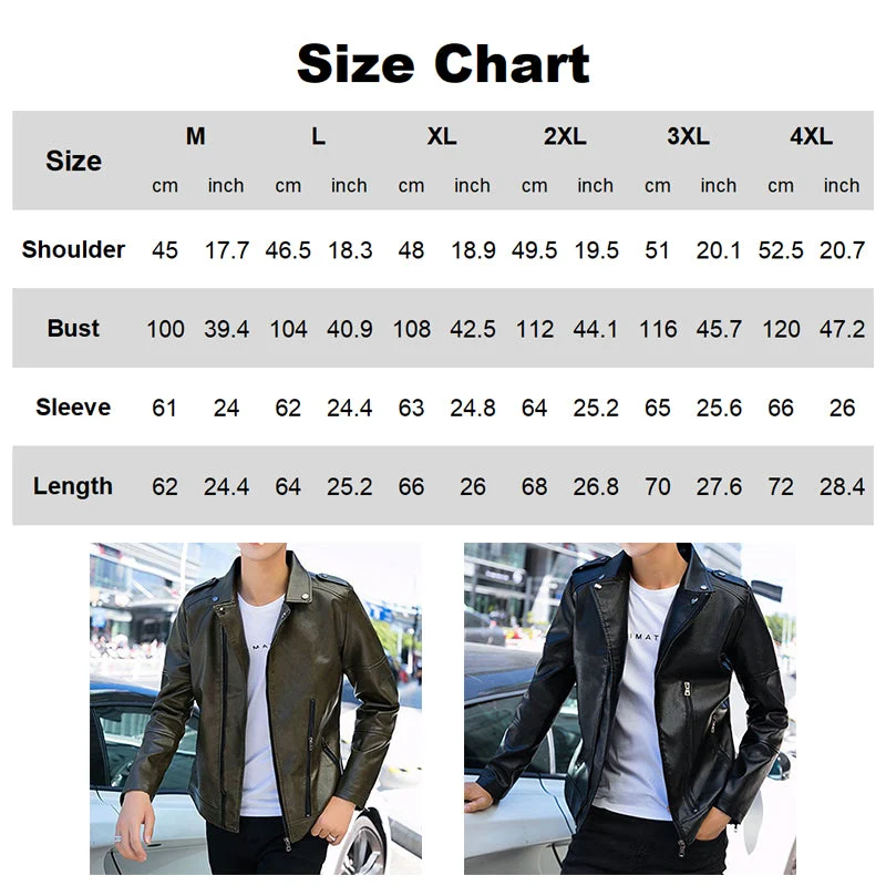 [Best Gift For Him] Men's Cool Leather Jacket（Great Sale⛄BUY 2 Get 5% OFF） - Image 9