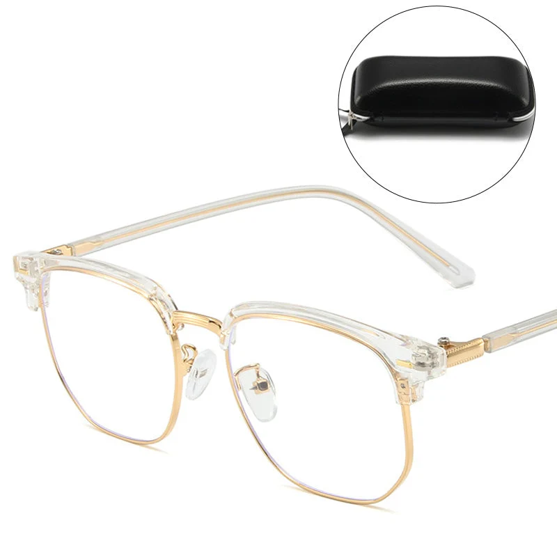 Blue Light Blocking Half-Rim Glasses - Image 10