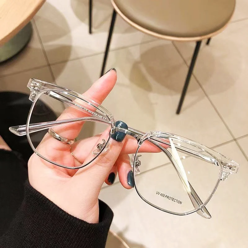 Blue Light Blocking Half-Rim Glasses - Image 3