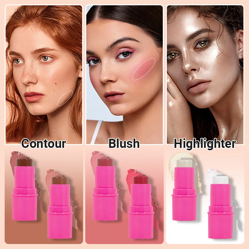 Blush, Contour & Highlighter Makeup Sticks - Image 3