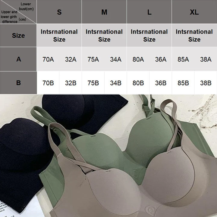 Comfortable Gathering Large-Looking No Steel Ring Bra - Image 9