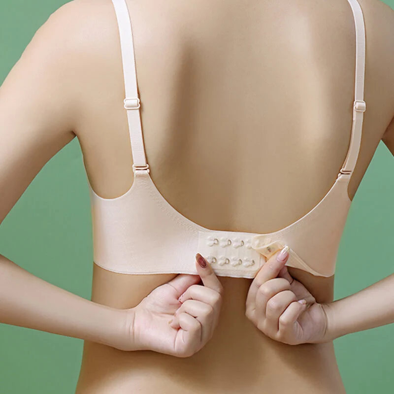 Breathable ice silk soft support latex wireless bra - Image 2