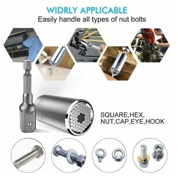 ✨BUY 2 GET 1 FREE✨Honeycomb Universal Wrench Socket Set - Image 4