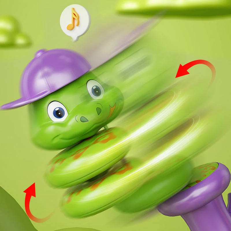 Cartoon Animal Shape Snake Twisting Hand Held Whistle Toy - Image 4