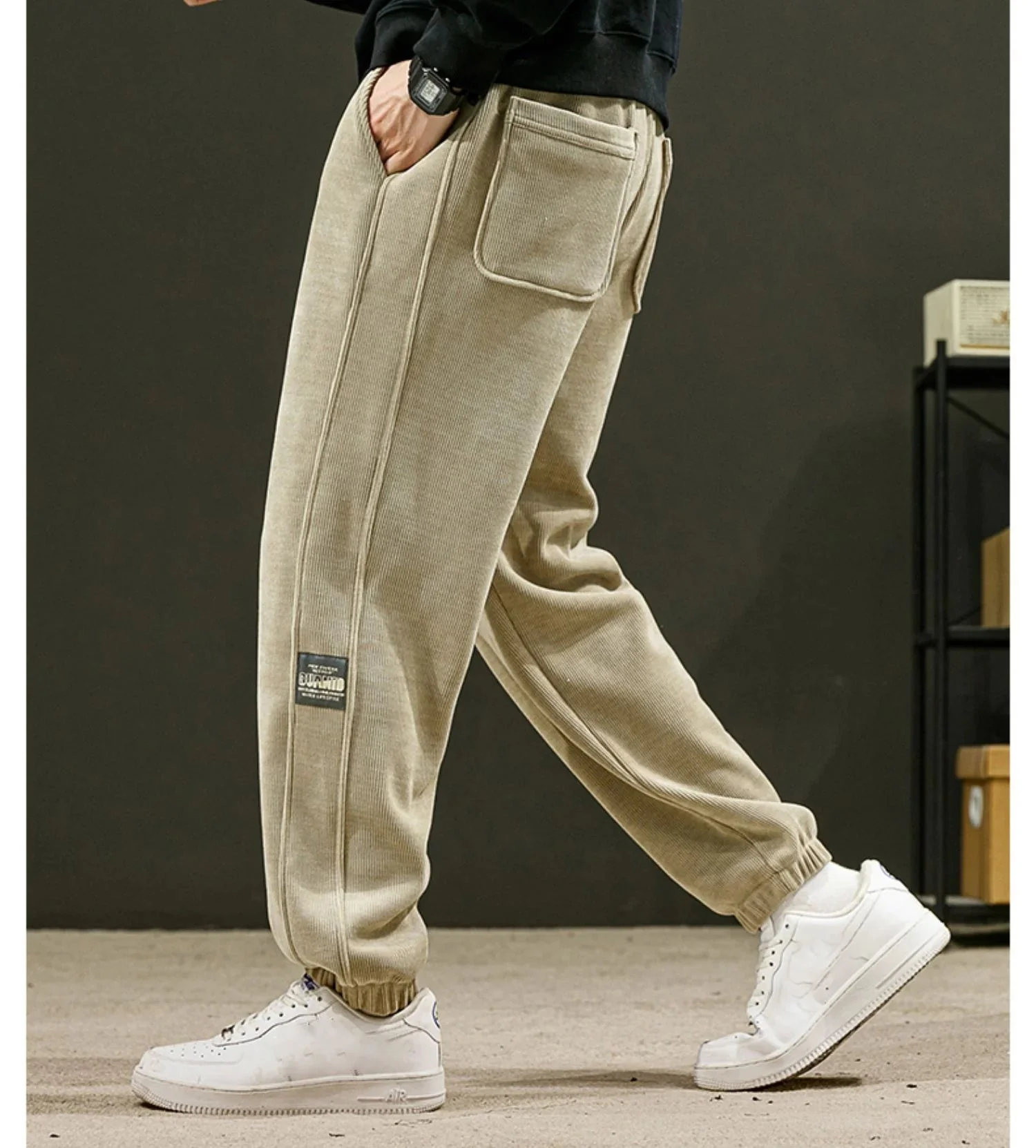 Corduroy Fabric Men's Casual Soft Pants - Image 8