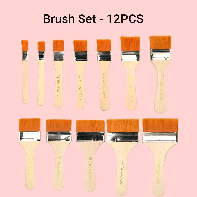 Chip Paint Brush Set for Paints, Stains, Varnishes, Glues - Image 9