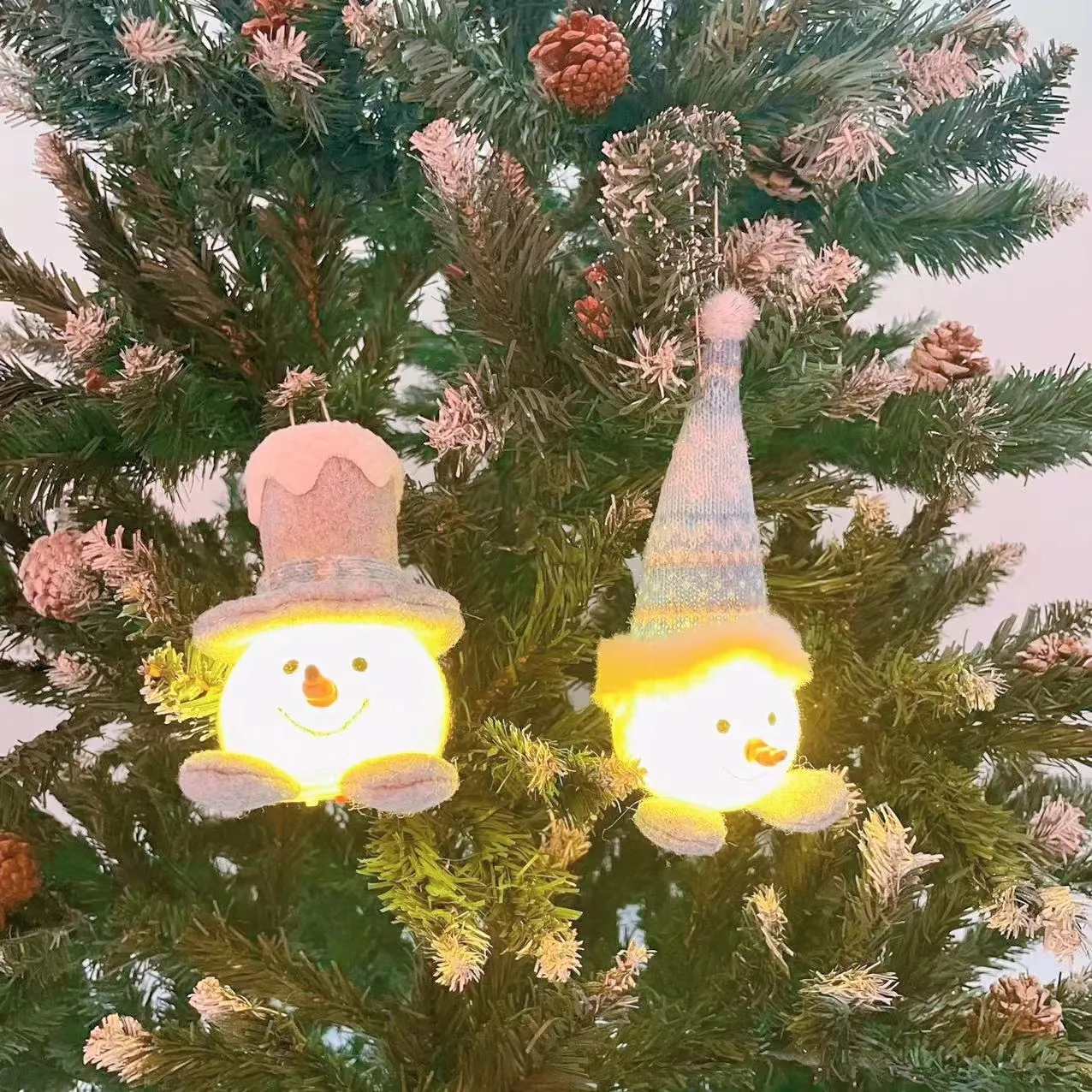 Christmas Doll Light Plush Glowing Snowman - Image 4
