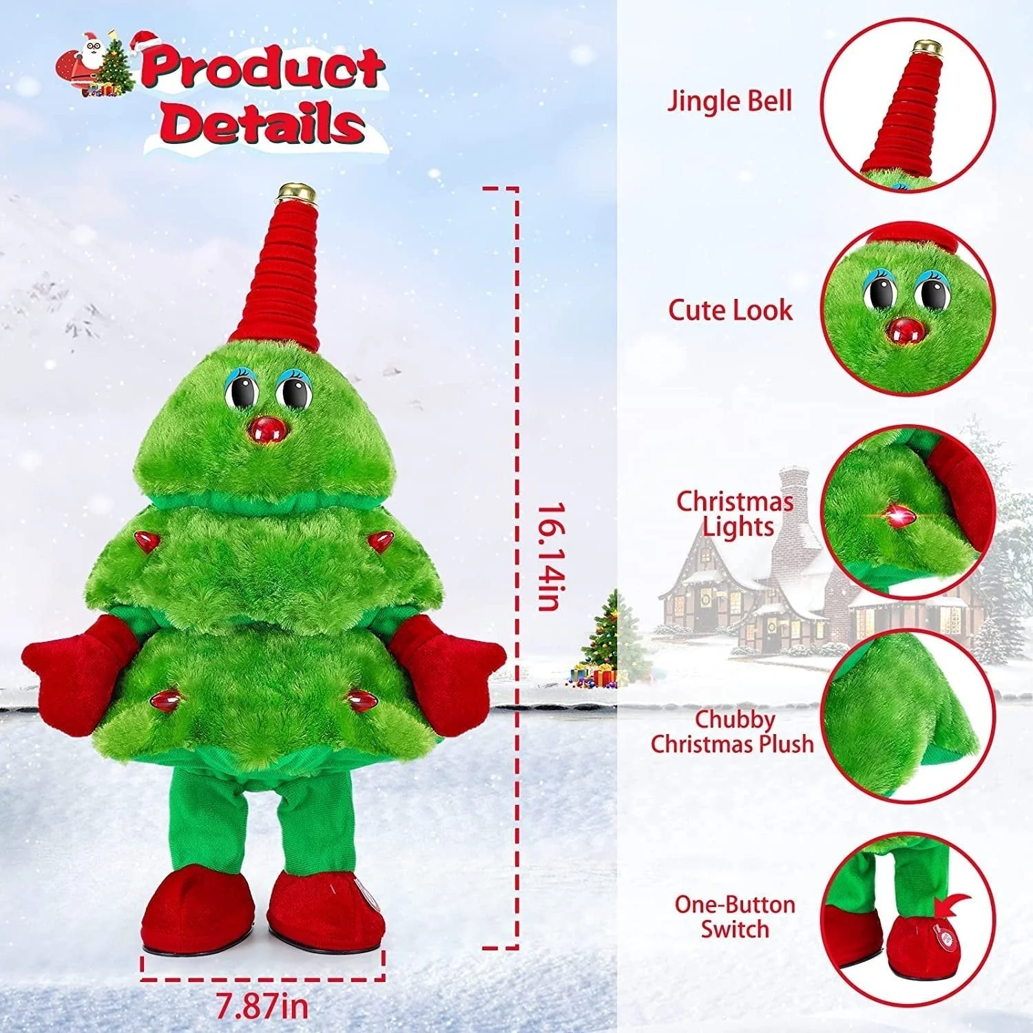 🎵🎄Sing and Dance Rock Christmas Tree Toy🎸🎷 - Image 3