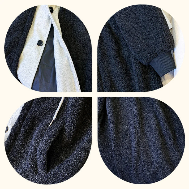 🎅🎄Christmas Sale🥳 2-Layered Faux Lambswool Hooded Coat Jacket(Great Sale⛄BUY 2 Get 5% OFF) - Image 14