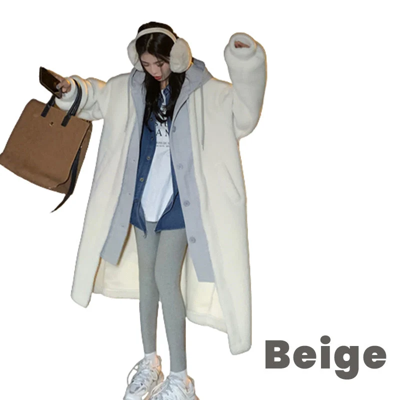🎅🎄Christmas Sale🥳 2-Layered Faux Lambswool Hooded Coat Jacket(Great Sale⛄BUY 2 Get 5% OFF) - Image 21