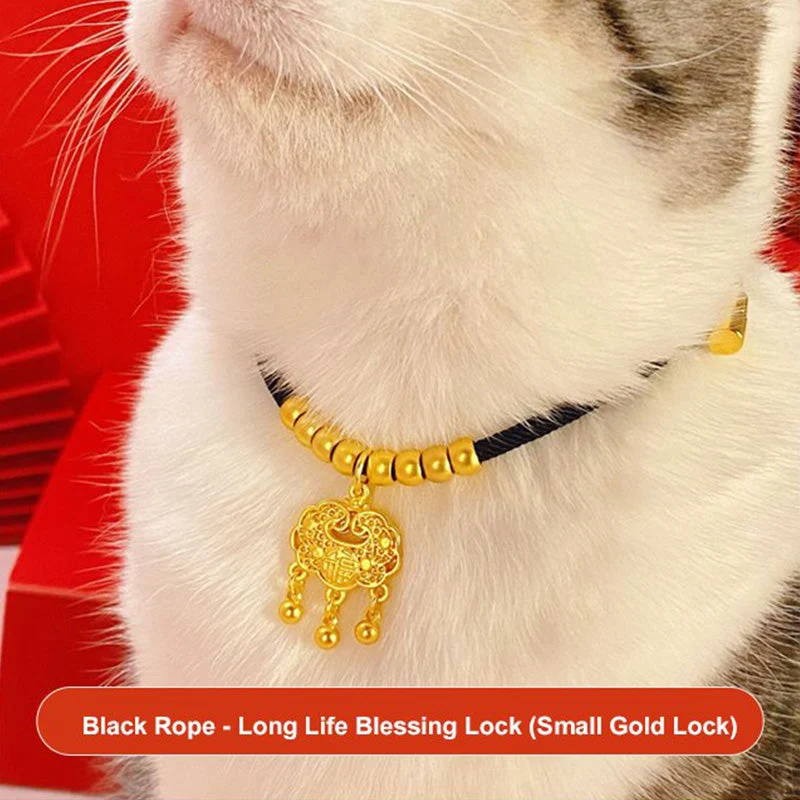 🥰Pet New Year Gold Lock Collar - Image 6