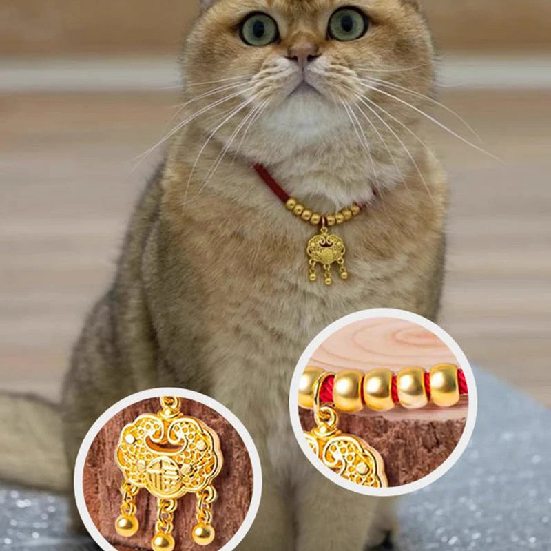 🥰Pet New Year Gold Lock Collar - Image 8