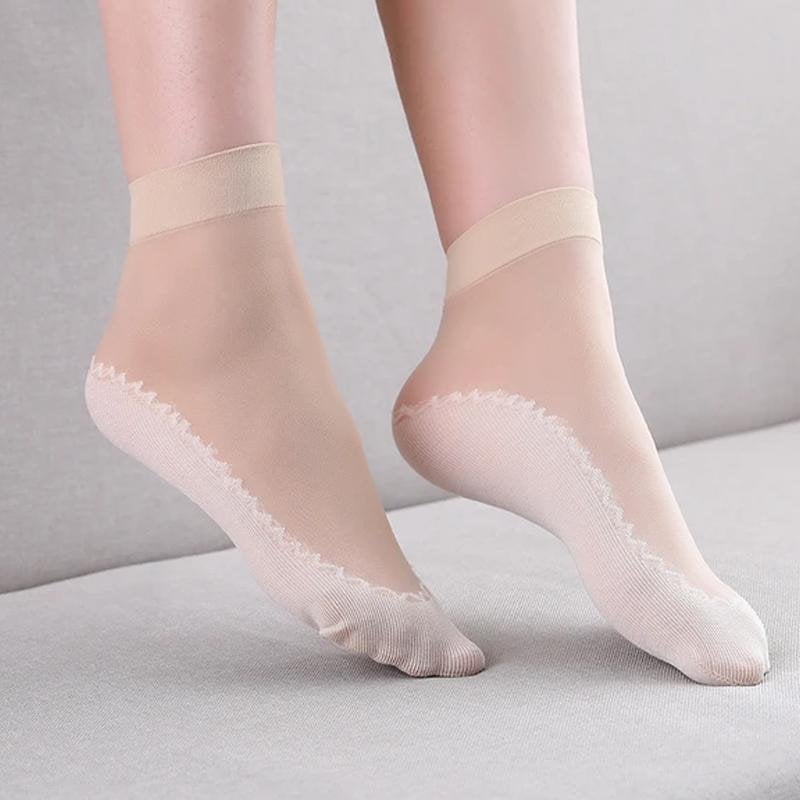Silky Anti-Slip Cotton Socks - Image 4