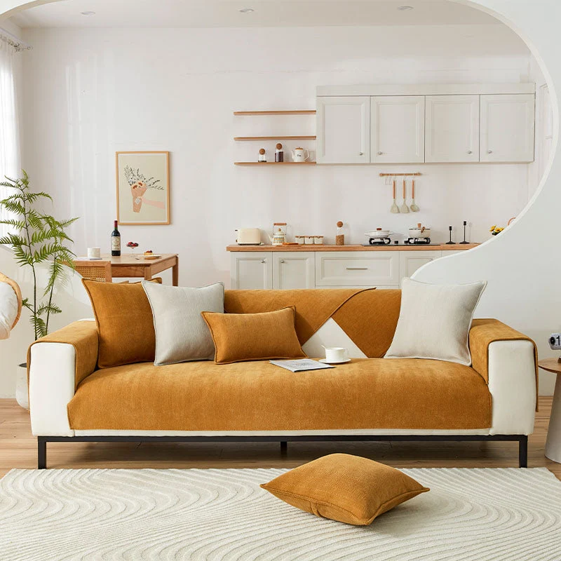 🔥Herringbone Chenille Fabric Furniture Protector Sofa Cover - Image 20