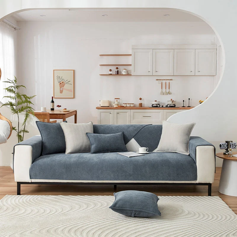 🔥Herringbone Chenille Fabric Furniture Protector Sofa Cover - Image 3
