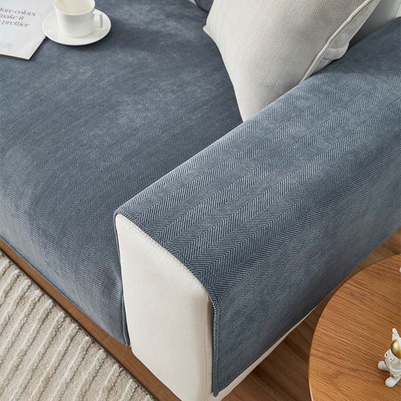 🔥Herringbone Chenille Fabric Furniture Protector Sofa Cover - Image 4