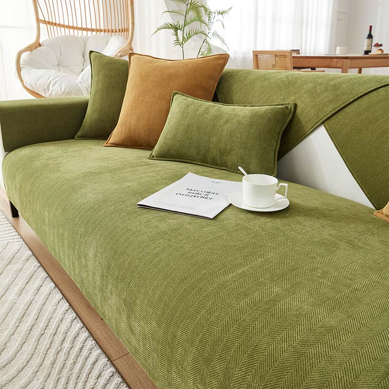 🔥Herringbone Chenille Fabric Furniture Protector Sofa Cover - Image 7
