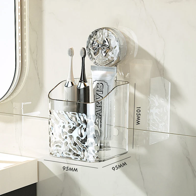 Light Luxury Style Glacier Pattern Suction Cup Shelf - Image 5