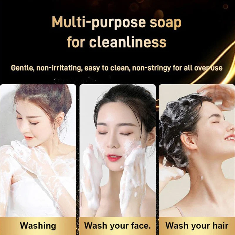 Deep Cleansing Moisturizing Golden Perfume Soap - Image 11