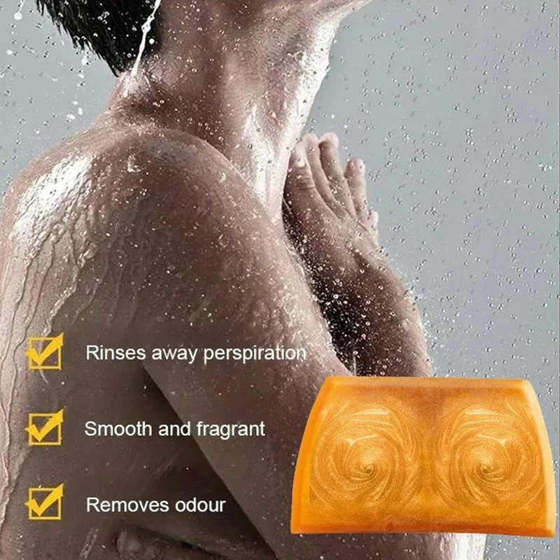 Deep Cleansing Moisturizing Golden Perfume Soap - Image 2