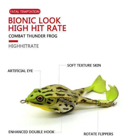 🎁Father's Day Pre Sale🐠Double Propeller Frog Soft Bait - Image 5