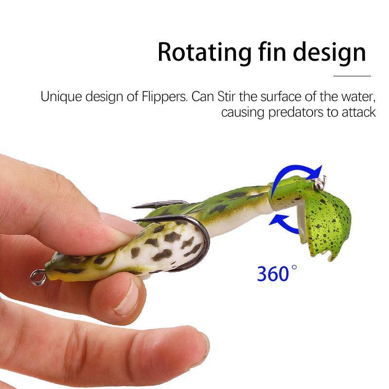 🎁Father's Day Pre Sale🐠Double Propeller Frog Soft Bait - Image 8