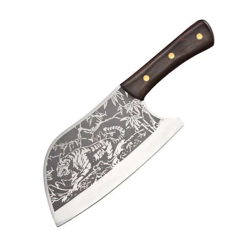 Durable Sharp Tiger Pattern Stainless Steel Knife - Image 10
