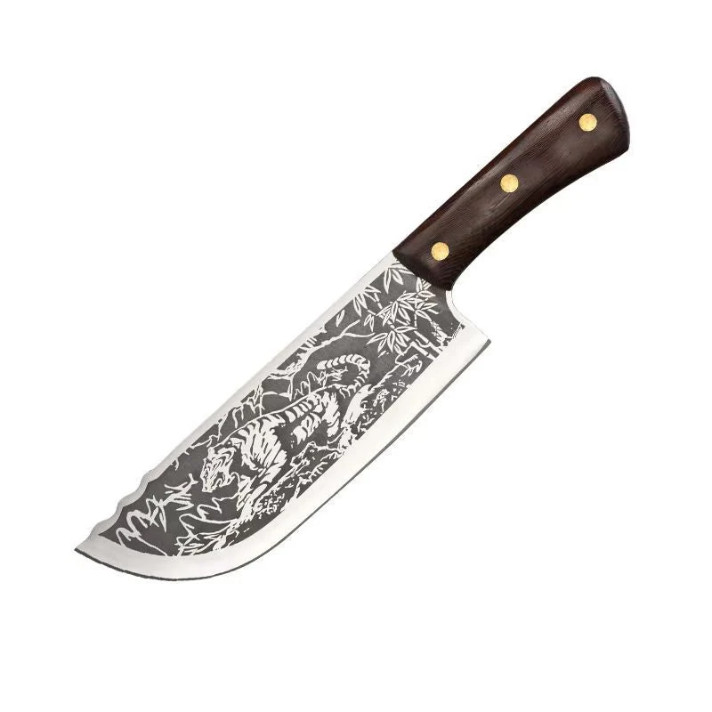 Durable Sharp Tiger Pattern Stainless Steel Knife - Image 11