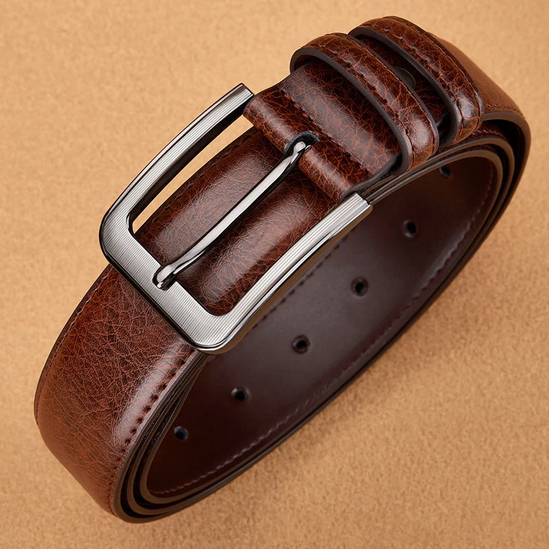 Durable Vintage Fashion Pin Buckle PU Belt - Image 2
