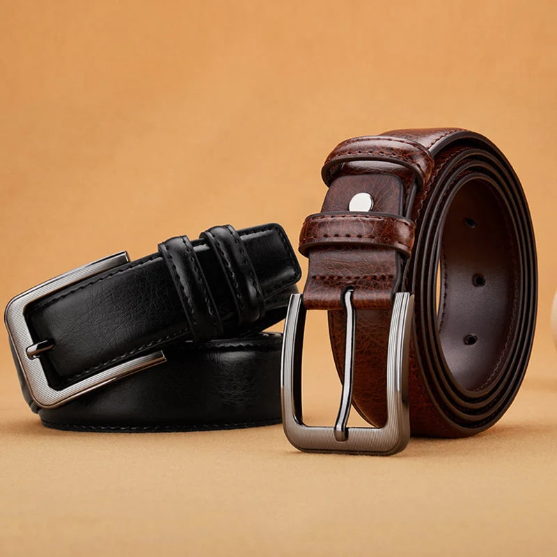 Durable Vintage Fashion Pin Buckle PU Belt - Image 5