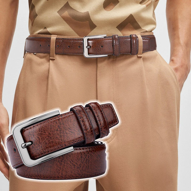 Durable Vintage Fashion Pin Buckle PU Belt - Image 8