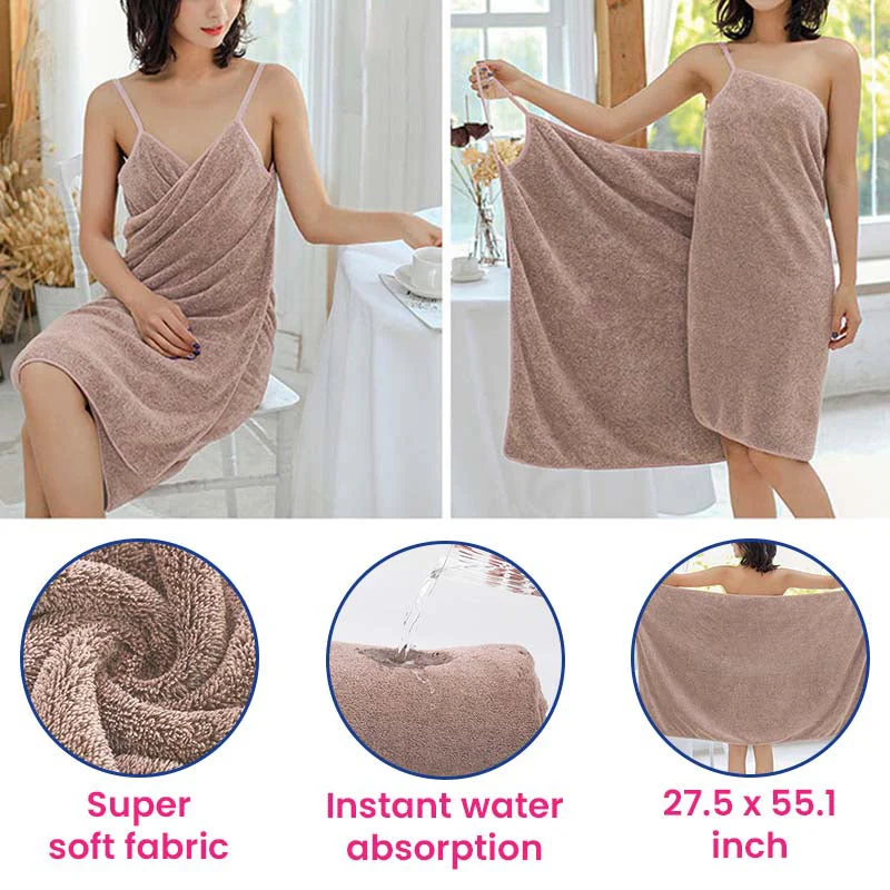 Ultra Soft Wearable Bath Towel - Image 10